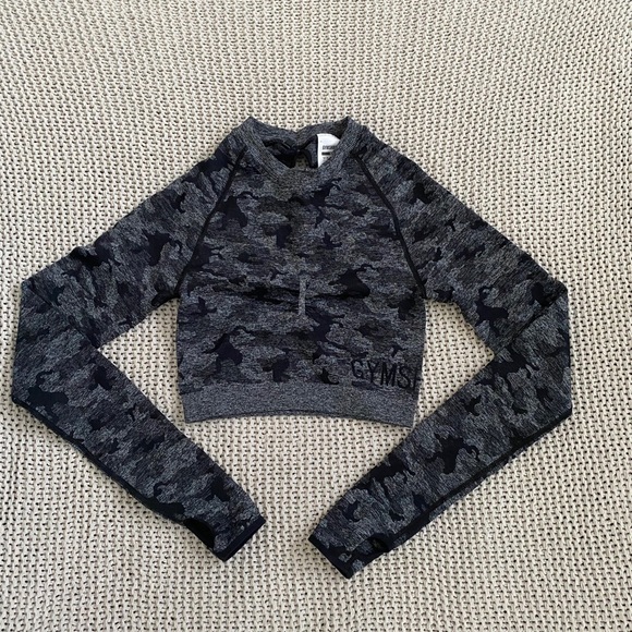 Gymshark Tops - Gymshark camp long sleeve crop